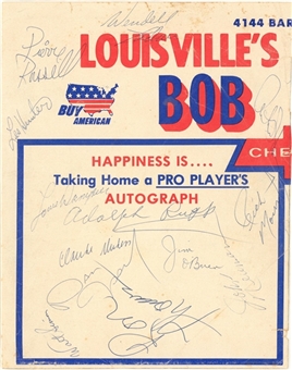 ABA Players Multi Signed Page With 13 Signatures Including Adolph Rupp (Beckett)